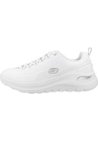 skechers - Buty Kobieta Skechers Arch Fit 2.0 biały. Kolor: biały. Materiał: tkanina, skóra