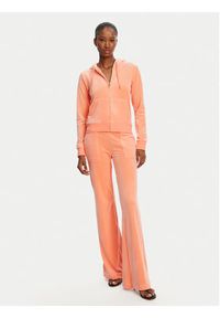 Juicy Couture Spodnie dresowe Layla JCSEBJ001 Pomarańczowy Flared Leg. Kolor: pomarańczowy. Materiał: syntetyk #5