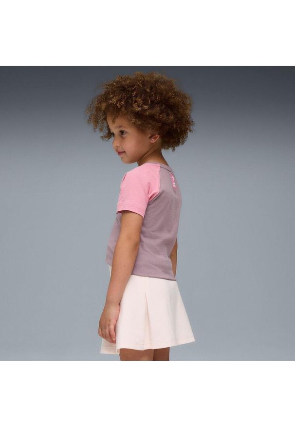 Koszulka dla dzieci Puma X Hello Kitty Friends Slim Tee Pl. Kolor: szary. Materiał: bawełna, materiał. Wzór: motyw z bajki