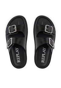 Replay - REPLAY Klapki GWF5E.000.C0013S Brązowy. Kolor: brązowy. Materiał: skóra #3