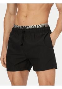 Emporio Armani Szorty sportowe EM000686 AF20432 UC001 Czarny Regular Fit. Kolor: czarny. Materiał: syntetyk. Styl: sportowy #1