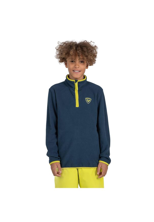 Bluza dziecięca Rossignol Jr Strawpile Fleece Fz. Kolor: niebieski. Sezon: zima. Sport: narciarstwo