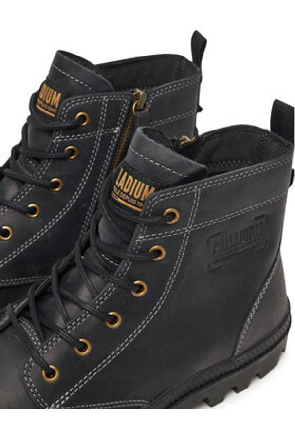 Palladium Trapery Pampa Zip Lth Legacy 79502-008-M Czarny. Kolor: czarny. Materiał: skóra