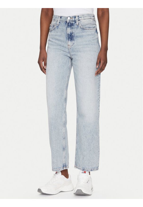 Tommy Jeans Jeansy Layla DW0DW20593 Niebieski Straight Fit. Kolor: niebieski