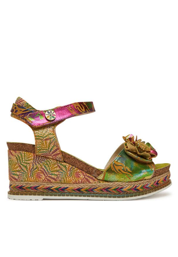 Laura Vita Espadryle Hacdeo 09 Żółty. Kolor: żółty. Materiał: skóra