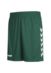 Spodenki sportowe dziecięce Hummel Core Kids Poly Shorts. Kolor: zielony. Styl: sportowy