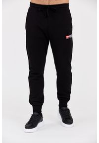 Diesel - DIESEL Czarne męskie spodnie dresowe P-TARY-DIV, Rozmiar XXL. Kolor: czarny. Materiał: dresówka #1