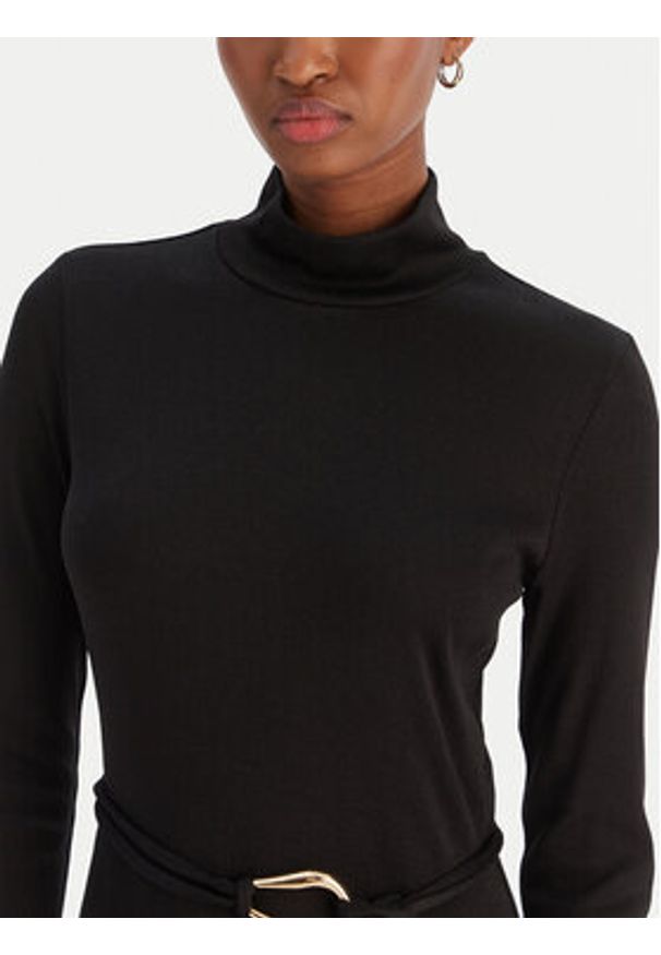 Vero Moda Sukienka dzianinowa Louisa 10336207 Czarny Loose Fit. Kolor: czarny. Materiał: syntetyk