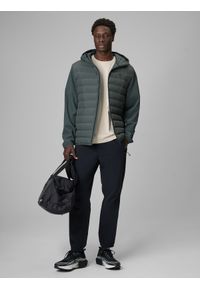4f - 4F Kurtka z wypełnieniem syntetycznym męska - zielona 3XL. Okazja: na co dzień. Kolor: zielony. Materiał: syntetyk. Styl: casual #2