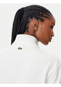 Lacoste Bluza Unisex SH2735 Biały Regular Fit. Kolor: biały. Materiał: bawełna
