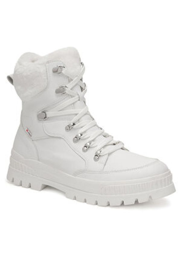Rieker Revolution Lifestyle Botki W2174-80 Biały. Kolor: biały. Materiał: skóra