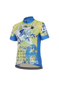 MADANI - Koszulka rowerowa męska madani BMX. Kolor: żółty #1