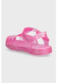 Crocs sandały dziecięce CROCS ISABELLA SANDAL kolor różowy. Zapięcie: rzepy. Kolor: różowy. Materiał: materiał #3