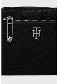 TOMMY HILFIGER - Tommy Hilfiger torebka kolor czarny. Kolor: czarny. Rodzaj torebki: na ramię #4