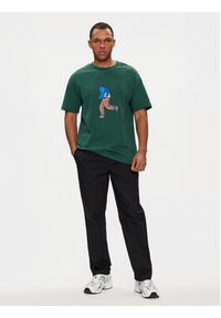 New Balance T-Shirt Athletics MT41579 Zielony Relaxed Fit. Kolor: zielony. Materiał: bawełna