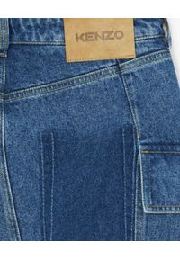 Kenzo - KENZO - Jeansowa spódnica mini. Kolor: niebieski. Materiał: jeans