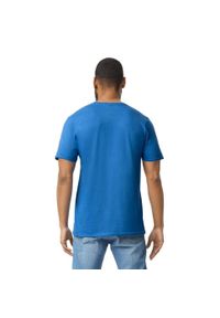 GILDAN - Bawełniana Koszulka Unisex Dla Dorosłych W Miękkim Stylu. Kolor: niebieski. Materiał: bawełna