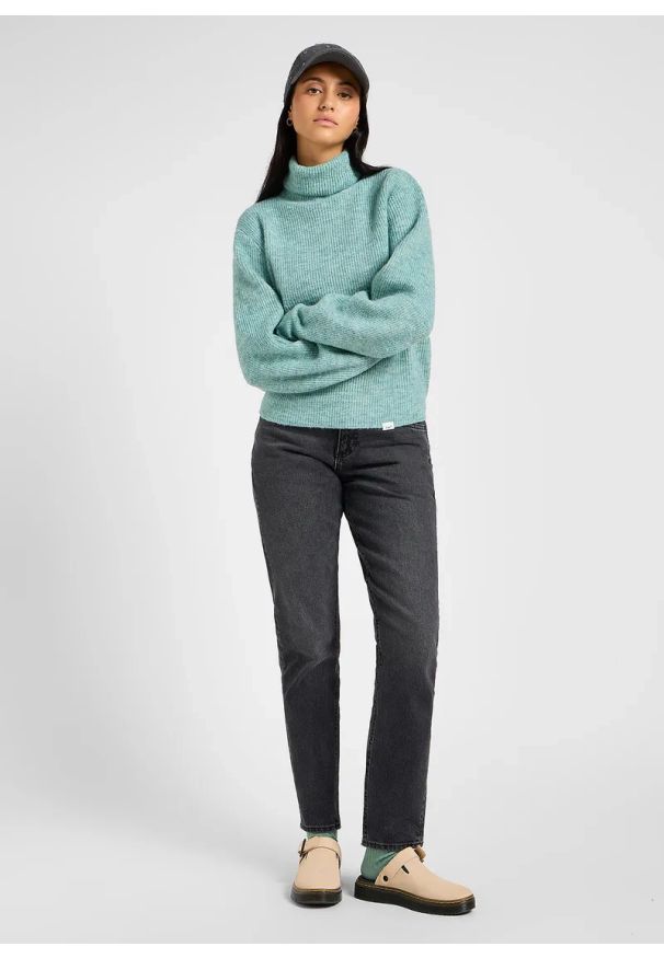 Lee - LEE DAMSKIE SPODNIE JEANSOWE LEE RIDER JEANS REFINED BLACK 112341336