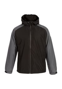 Damska kurtka wodoodporna Joma Explorer. Kolor: niebieski, wielokolorowy, czarny, brązowy, szary. Sport: piłka nożna #1