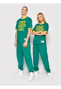 Champion T-Shirt Unisex STRANGER THINGS Hawkins 217756 Zielony Custom Fit. Kolor: zielony. Materiał: bawełna #1