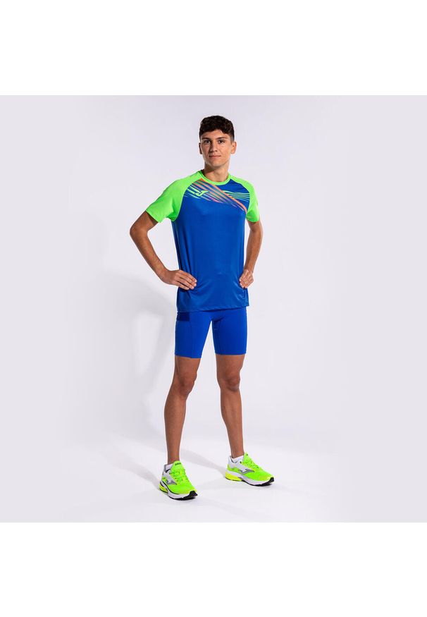 Koszulka do biegania męska Joma Elite X. Kolor: wielokolorowy, niebieski, zielony