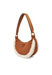 Guess Torebka Amita Mini HWSW95 39720 Brązowy. Kolor: brązowy. Materiał: skórzane, zamszowe #4