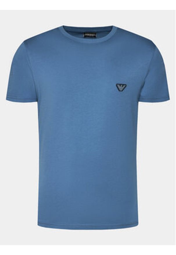 Emporio Armani Underwear T-Shirt 211818 4R463 05237 Niebieski Regular Fit. Kolor: niebieski. Materiał: bawełna