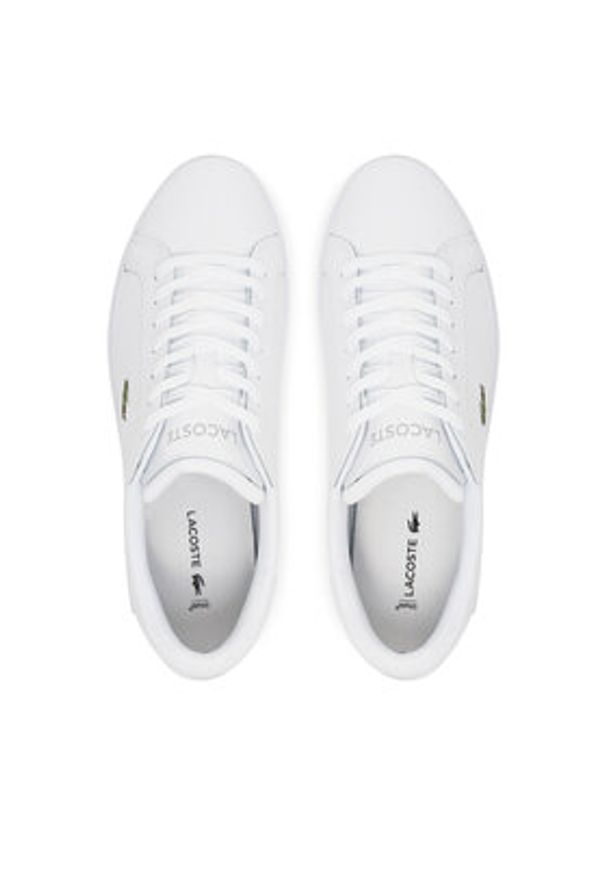 Lacoste Sneakersy Powercourt 7-49SMA0081 Biały. Kolor: biały. Materiał: skóra