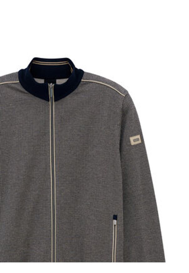 Bugatti Kardigan 8750-15142E Granatowy Regular Fit. Kolor: niebieski. Materiał: syntetyk