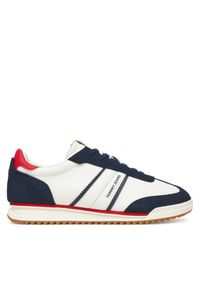 Tommy Jeans Sneakersy Tjm Retro Runner Cleated EM0EM01619 Biały. Kolor: biały. Materiał: skóra