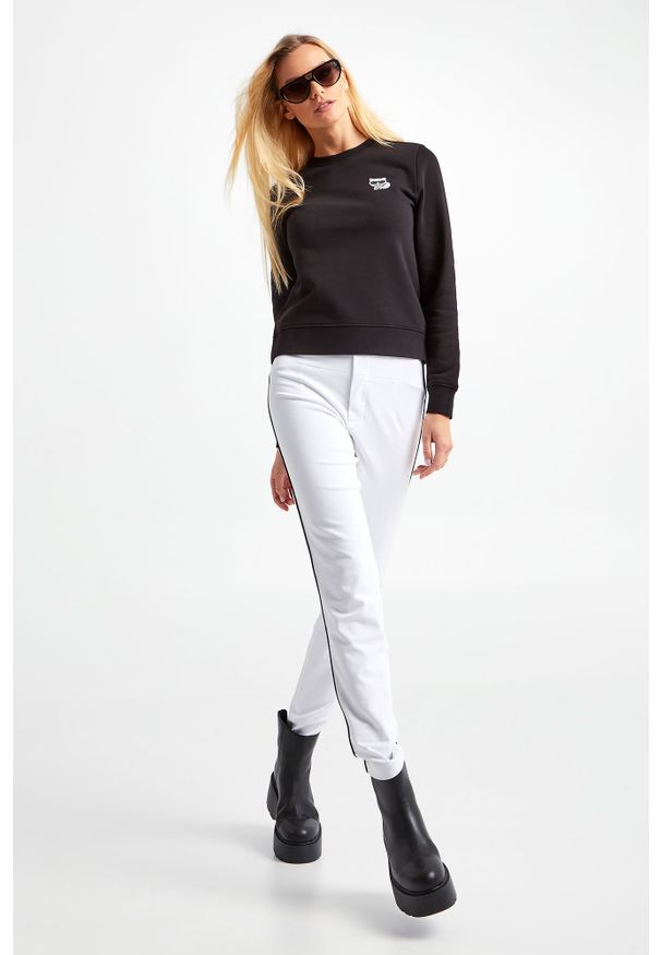 Karl Lagerfeld - BLUZA KARL LAGERFELD. Długość rękawa: długi rękaw. Długość: długie. Wzór: nadruk