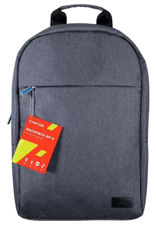 CANYON - Canyon Slim backpack szary. Kolor: szary