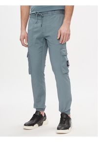 Calvin Klein Jeans Spodnie cargo J30J324696 Niebieski Skinny Fit. Kolor: niebieski. Materiał: bawełna #1