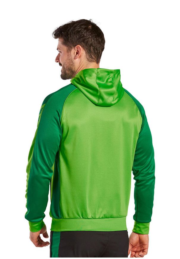 ERIMA - Kurtka treningowa z kapturem Erima Six Wings. Typ kołnierza: kaptur. Kolor: zielony. Sport: fitness