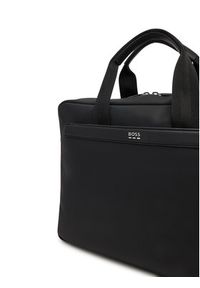 BOSS Torba na laptopa 50548768 Czarny. Kolor: czarny. Materiał: skóra #3