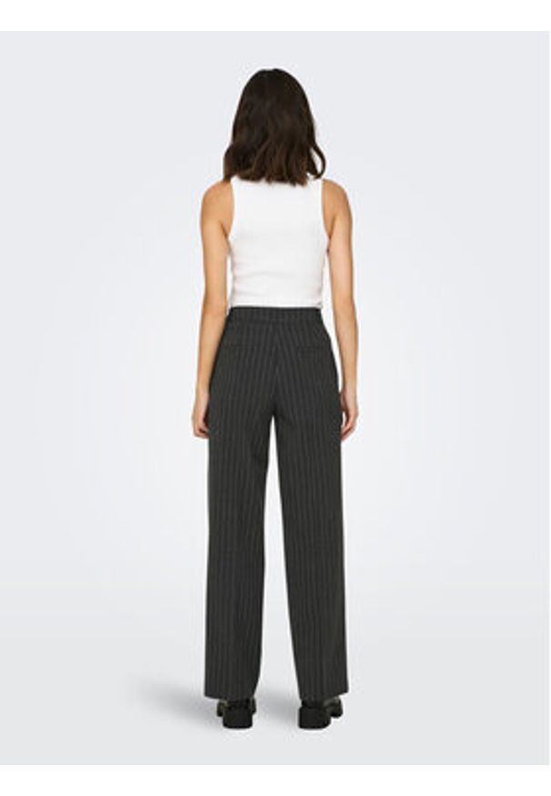 only - ONLY Spodnie materiałowe 15304267 Szary Straight Fit. Kolor: szary. Materiał: wiskoza