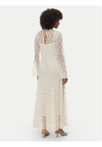 Vero Moda Sukienka letnia Loulou 10346192 Kremowy Loose Fit. Kolor: kremowy. Materiał: syntetyk. Sezon: lato #3