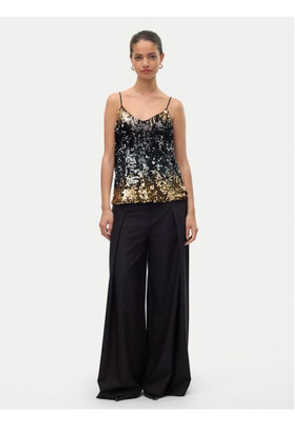 Vero Moda Top Ria 10317314 Czarny Regular Fit. Kolor: czarny. Materiał: syntetyk
