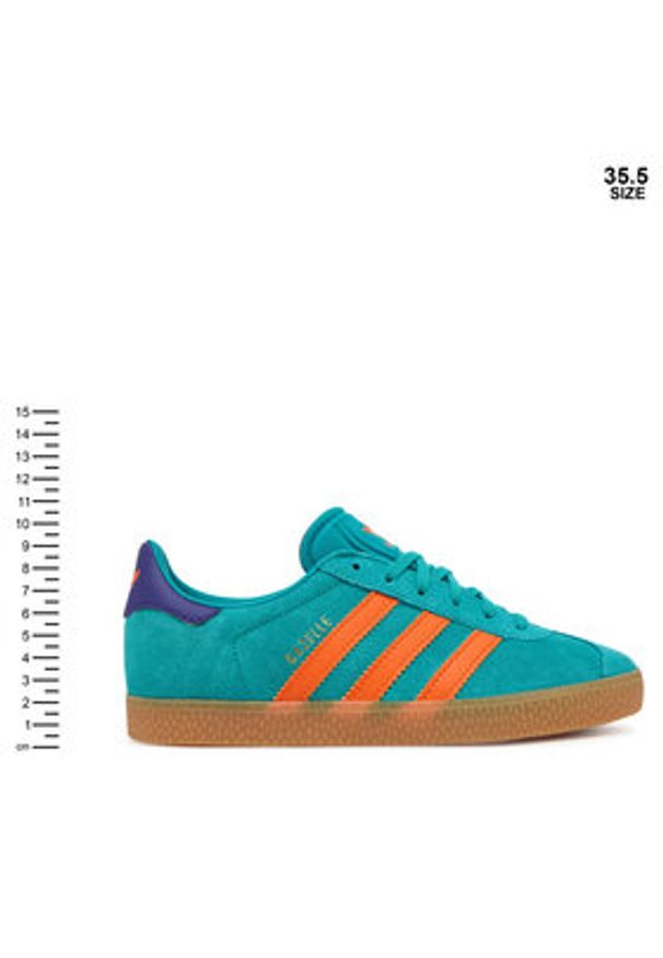 Adidas - adidas Sneakersy Gazelle JR5943 Turkusowy. Kolor: turkusowy. Materiał: zamsz, skóra. Model: Adidas Gazelle