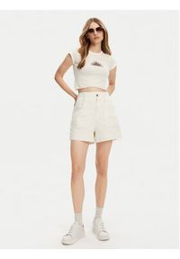 Billabong Top EBJZT00436 Biały Regular Fit. Kolor: biały. Materiał: bawełna