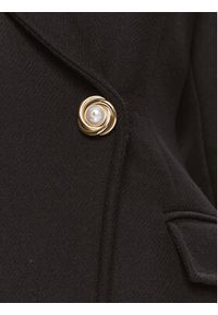 Liu Jo Płaszcz wełniany CF3039 T3578 Czarny Slim Fit. Kolor: czarny. Materiał: wełna #6