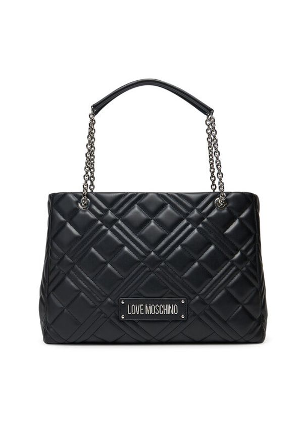 Love Moschino - LOVE MOSCHINO Torebka JC4145PP0MLA000B Czarny. Kolor: czarny. Materiał: skórzane