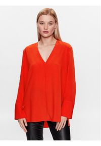 Calvin Klein Bluzka K20K205688 Pomarańczowy Regular Fit. Kolor: pomarańczowy. Materiał: syntetyk