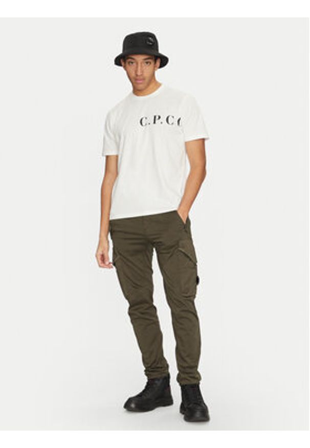 C.P. Company Spodnie materiałowe 18CMPA058A005694G Zielony Regular Fit. Kolor: zielony. Materiał: bawełna