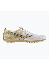 Buty piłkarskie męskie Mizuno Alpha Japan AG. Kolor: żółty, biały, wielokolorowy. Sport: piłka nożna