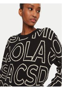 LOLA CASADEMUNT Sweter LF2411011 Czarny Regular Fit. Kolor: czarny. Materiał: bawełna
