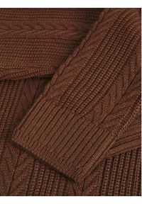 Jack & Jones Sweter 12261436 Brązowy Regular Fit. Kolor: brązowy. Materiał: syntetyk, bawełna #6