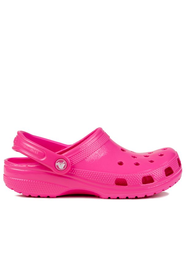 Klapki damskie do chodzenia Crocs CLASSIC NEON HL. Kolor: różowy. Styl: sportowy