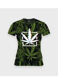 MegaKoszulki - Koszulka damska fullprint Marijuana. Materiał: dzianina, poliester, bawełna