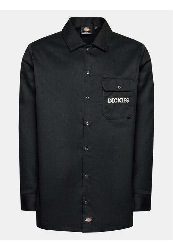 Dickies Koszula Wichita DK0A4YF9 Czarny Regular Fit. Kolor: czarny. Materiał: bawełna